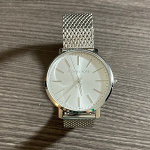 Kors Women's Pyper Three-Hand Steel Watch Silver BNWOT